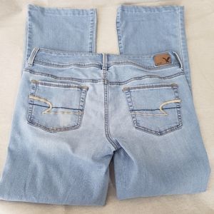 American Eagle Jeans 10 Mid Rise Kick Boot Light